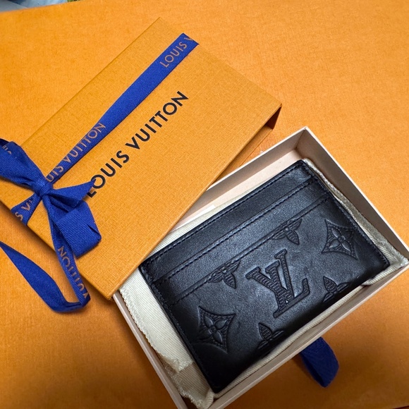 Louis Vuitton Double Card Holder Monogram Shadow *Authentic* - Picture 1 of 7